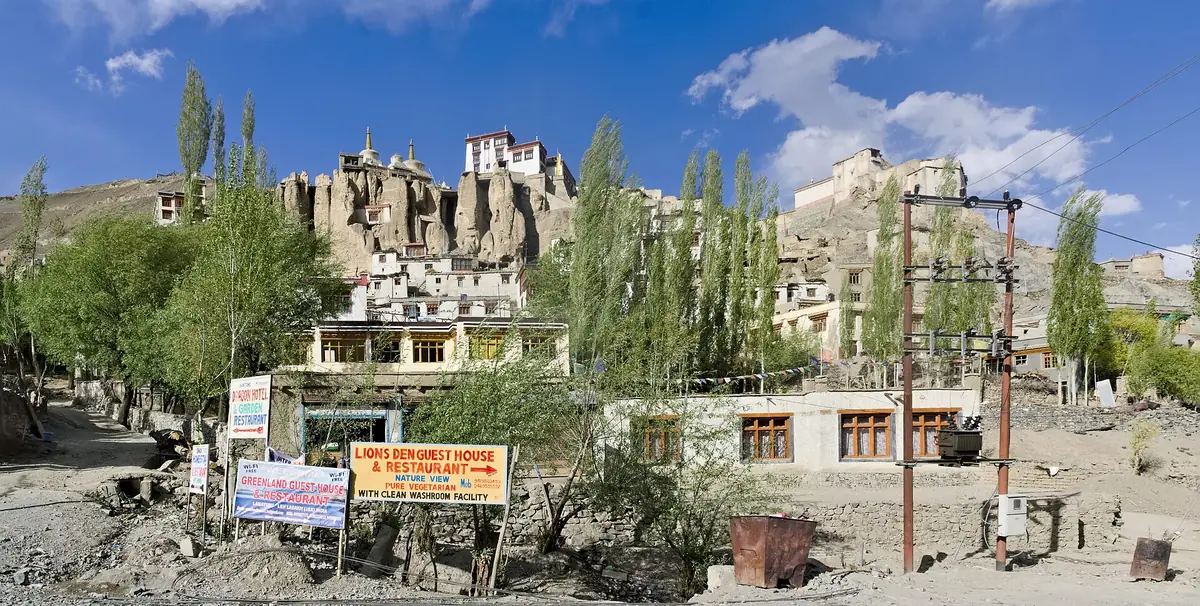 Lamayuru seen from the Srinagar–Leh highway